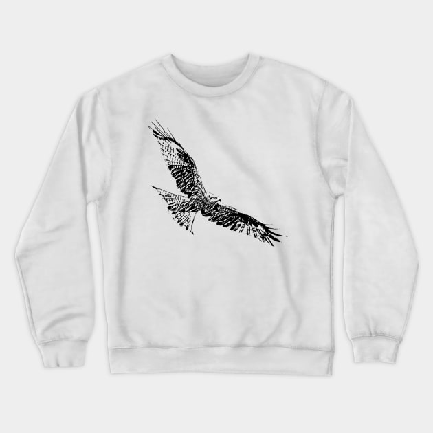 Hawk Crewneck Sweatshirt by Nimmersatt